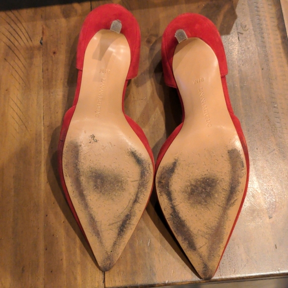 Banana Republic Alicia Red Suede heels 8.5 - Picture 5 of 5